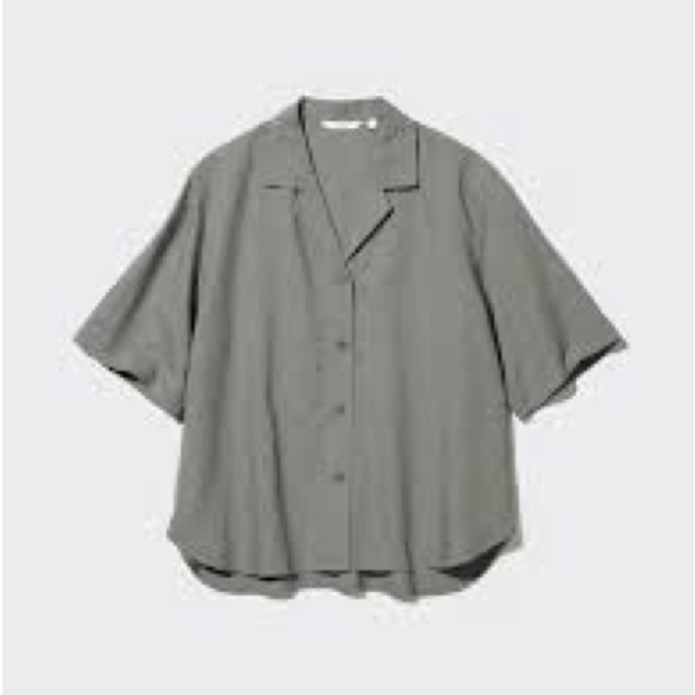 Uniqlo Casual Gray Button Down Shirt
